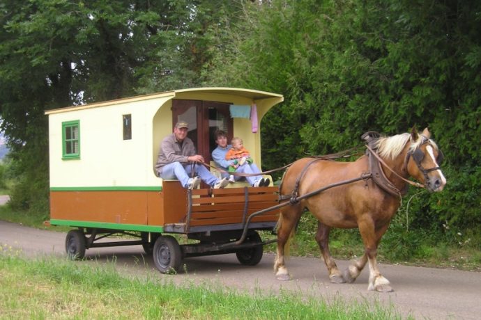 balade en roulotte proche foret