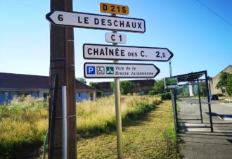 Tronçon entre Gatey et Pleure de la Voie de la Bresse Jurassienne
