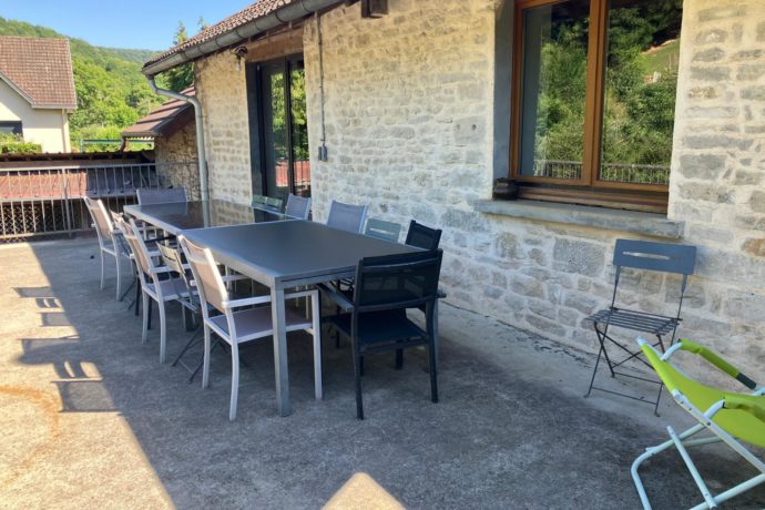terrasse pour les repas