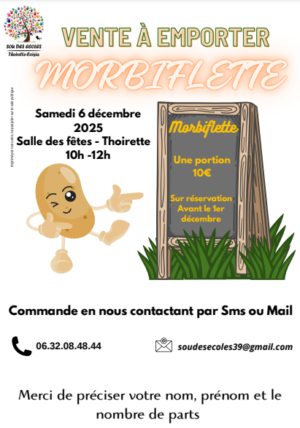 vente à emporter morbiflette